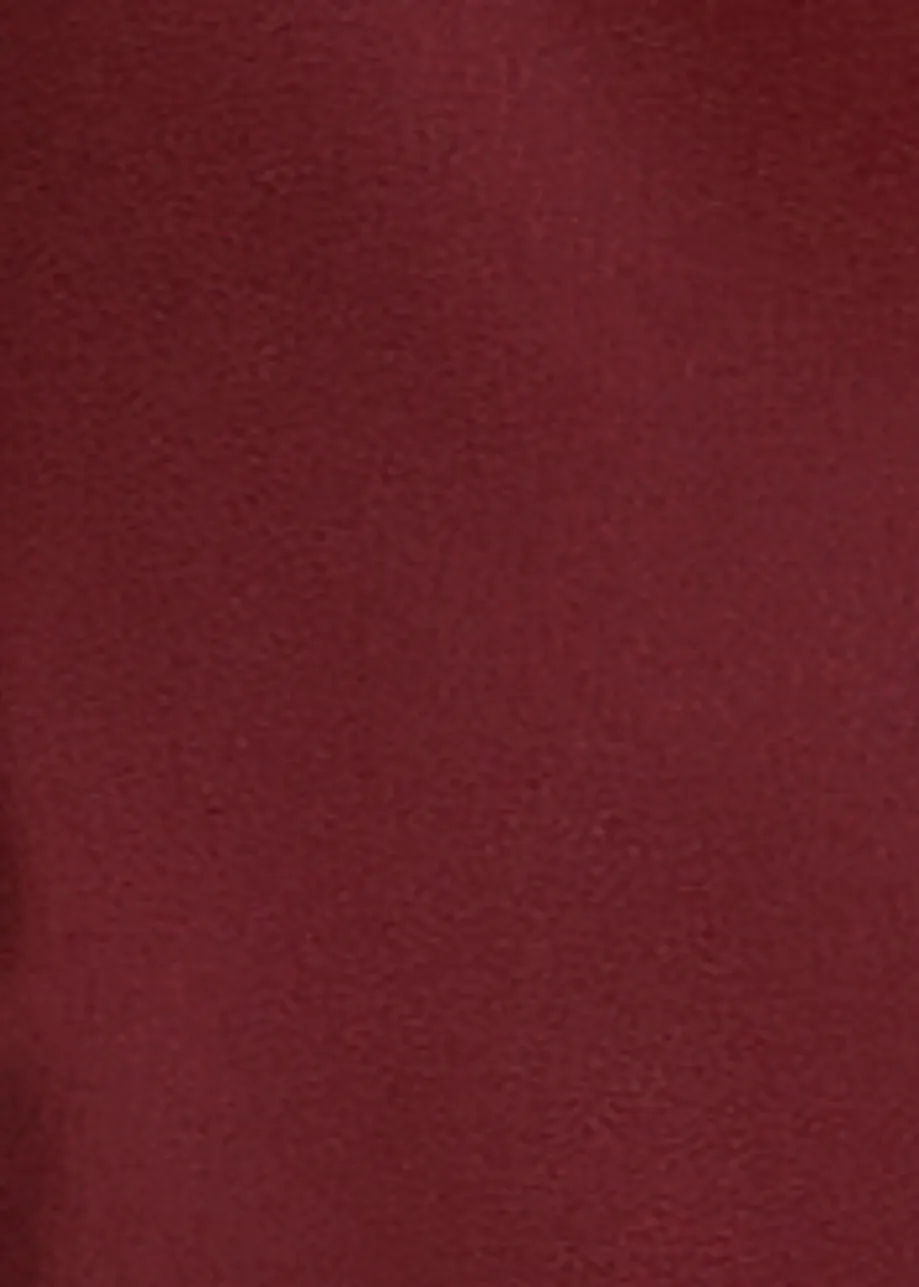 Bordeaux bodysuit met stoffen bloem

