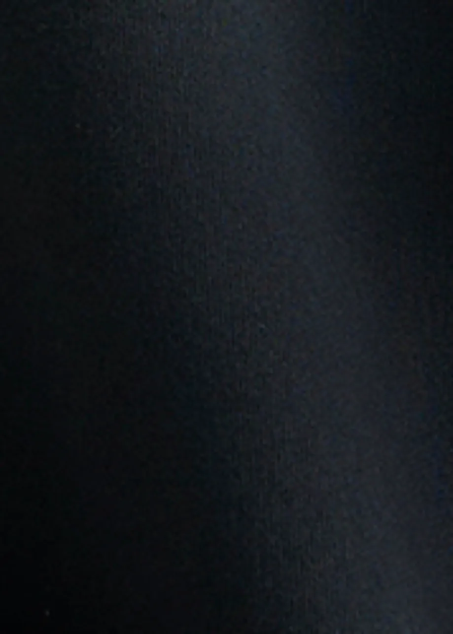 Zwarte katoenmix sweater met volantdetails