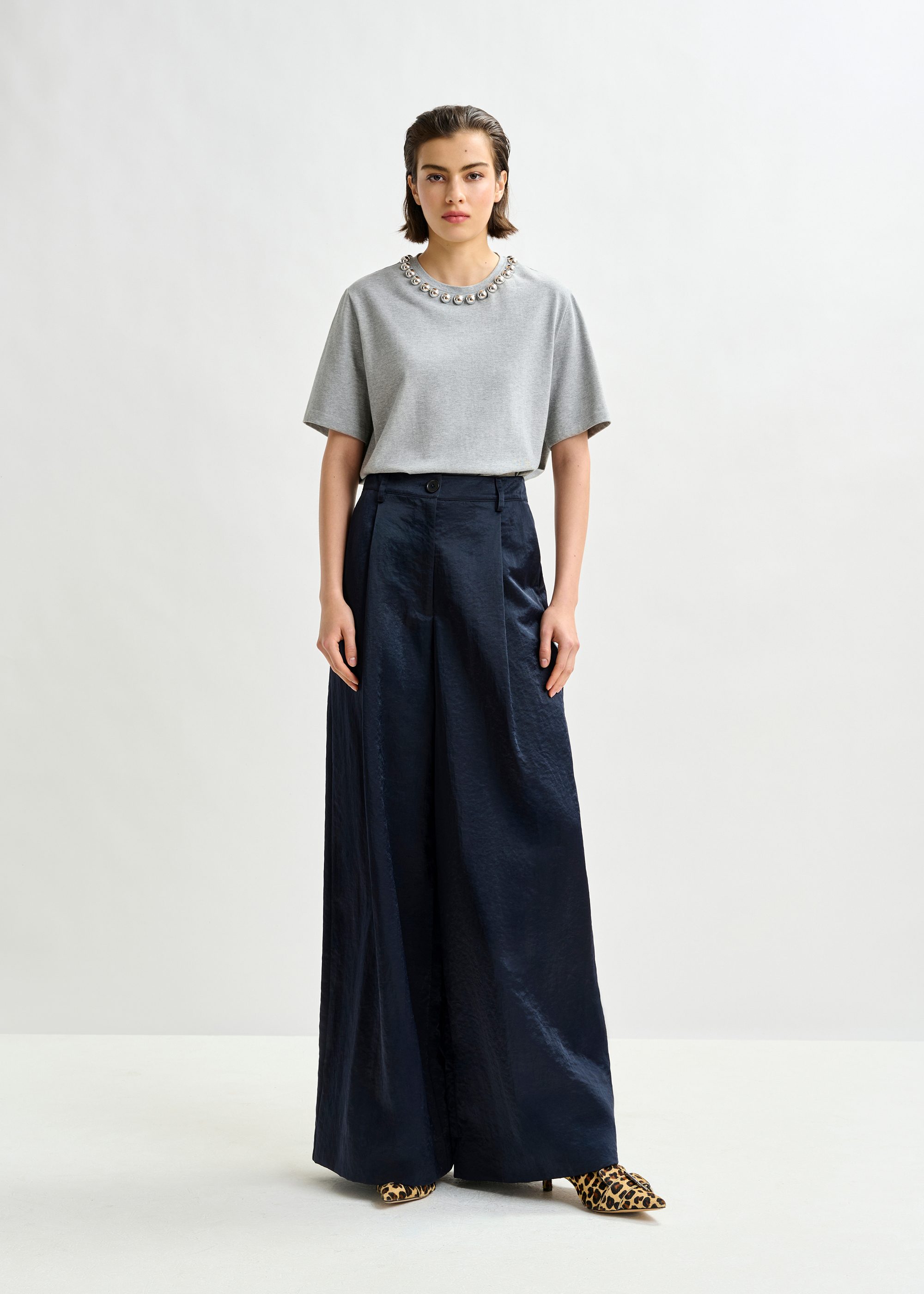 ESSENTIEL ANTWERP エッセンシャル アントワープ　ワイドパンツ Fuchsia wide-leg pants | Essentiel Antwerp United States