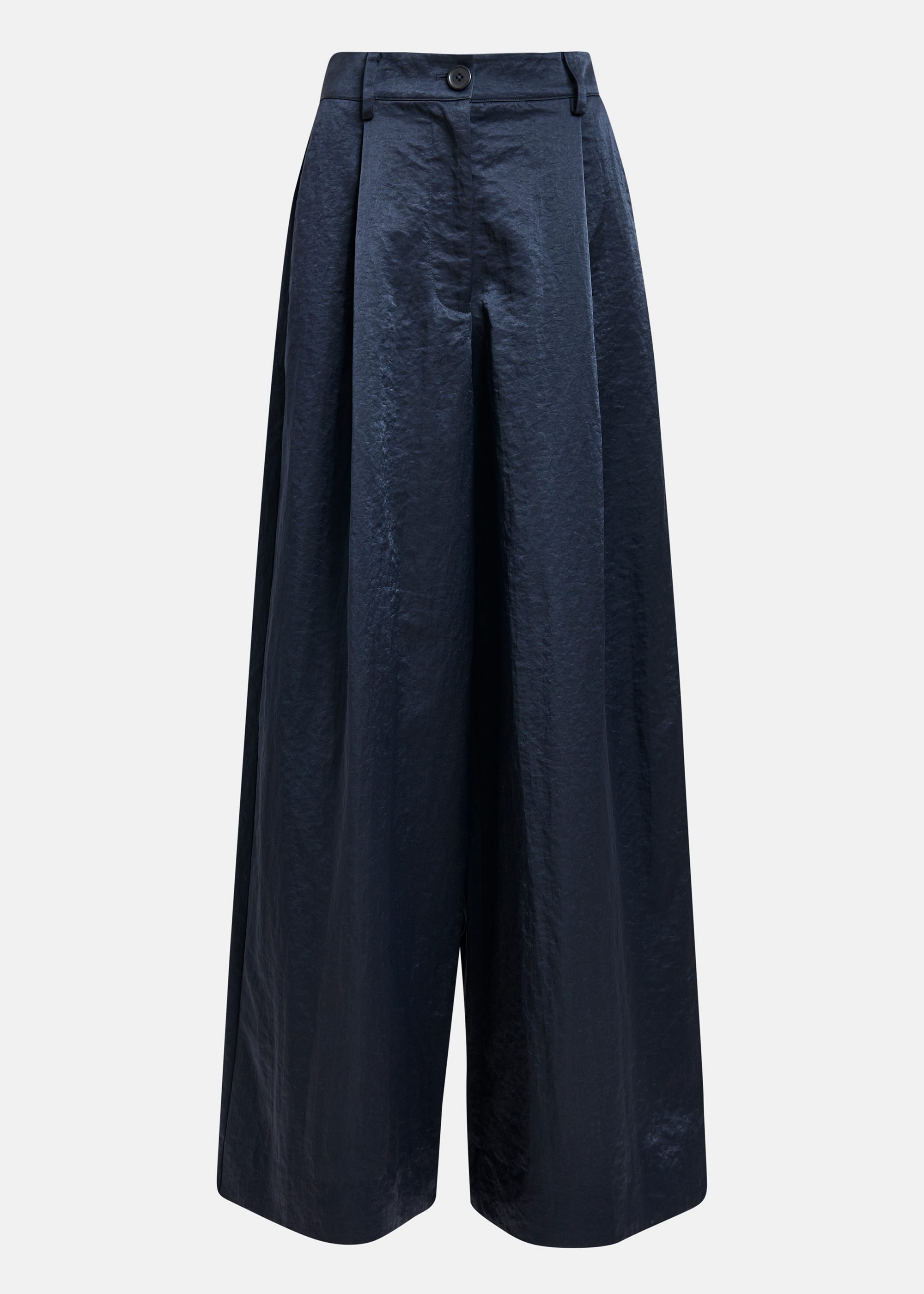 Black and white herringbone wide-leg pants | Essentiel