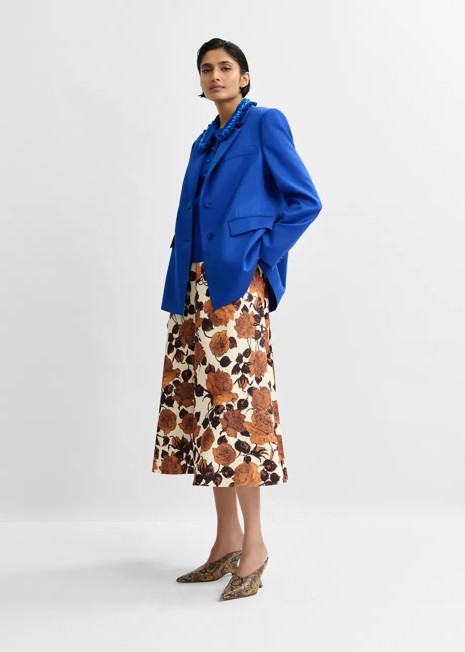 Blue single-breasted blazer