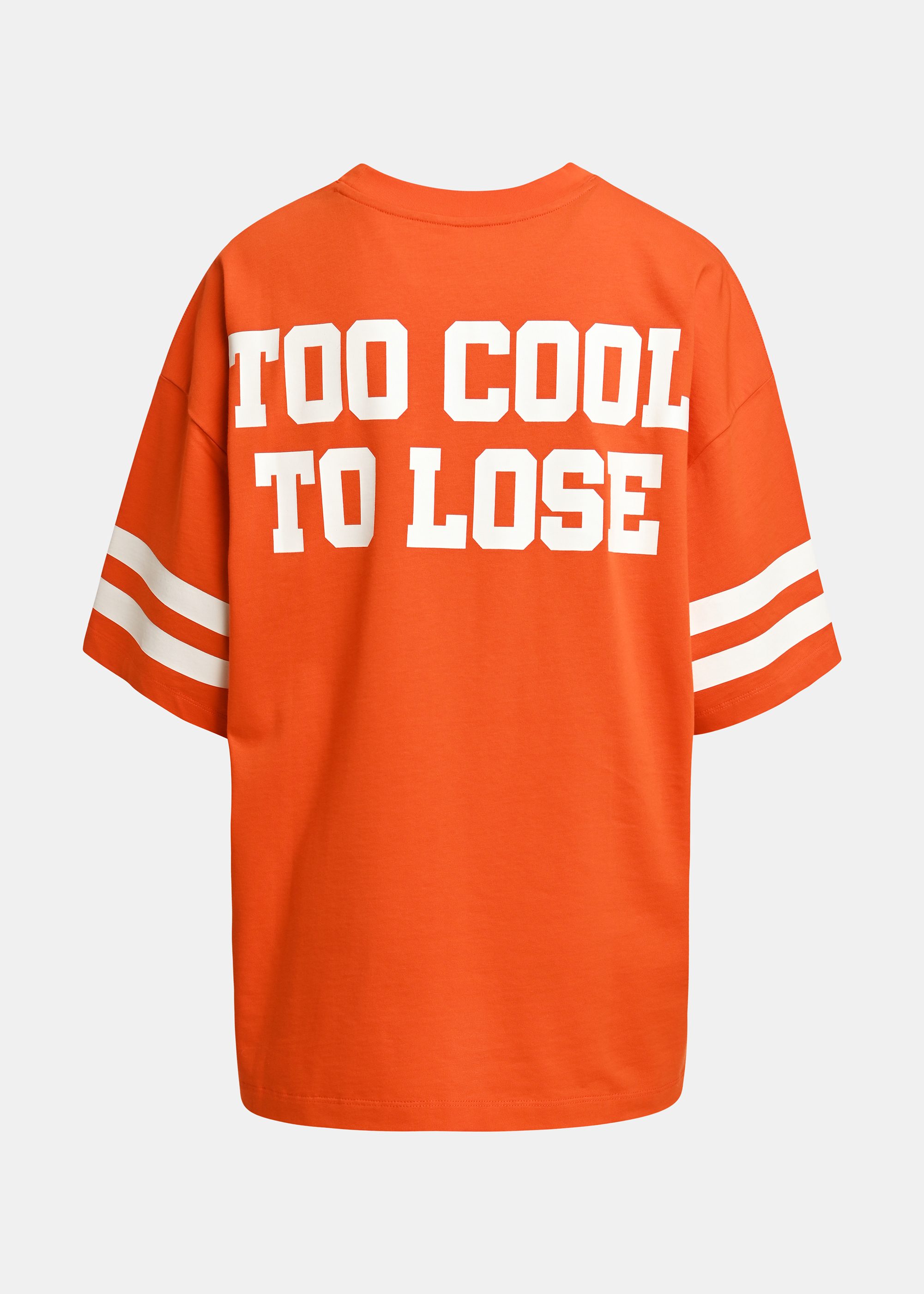 Orange T-shirt with Peanuts™ Snoopy print and white text