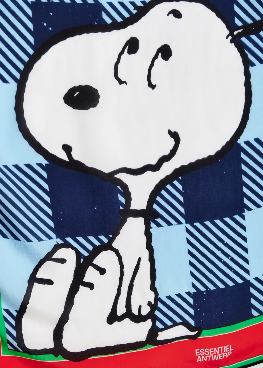 Écharpe à carreaux bleu, noir et rouge Peanuts™ Snoopy