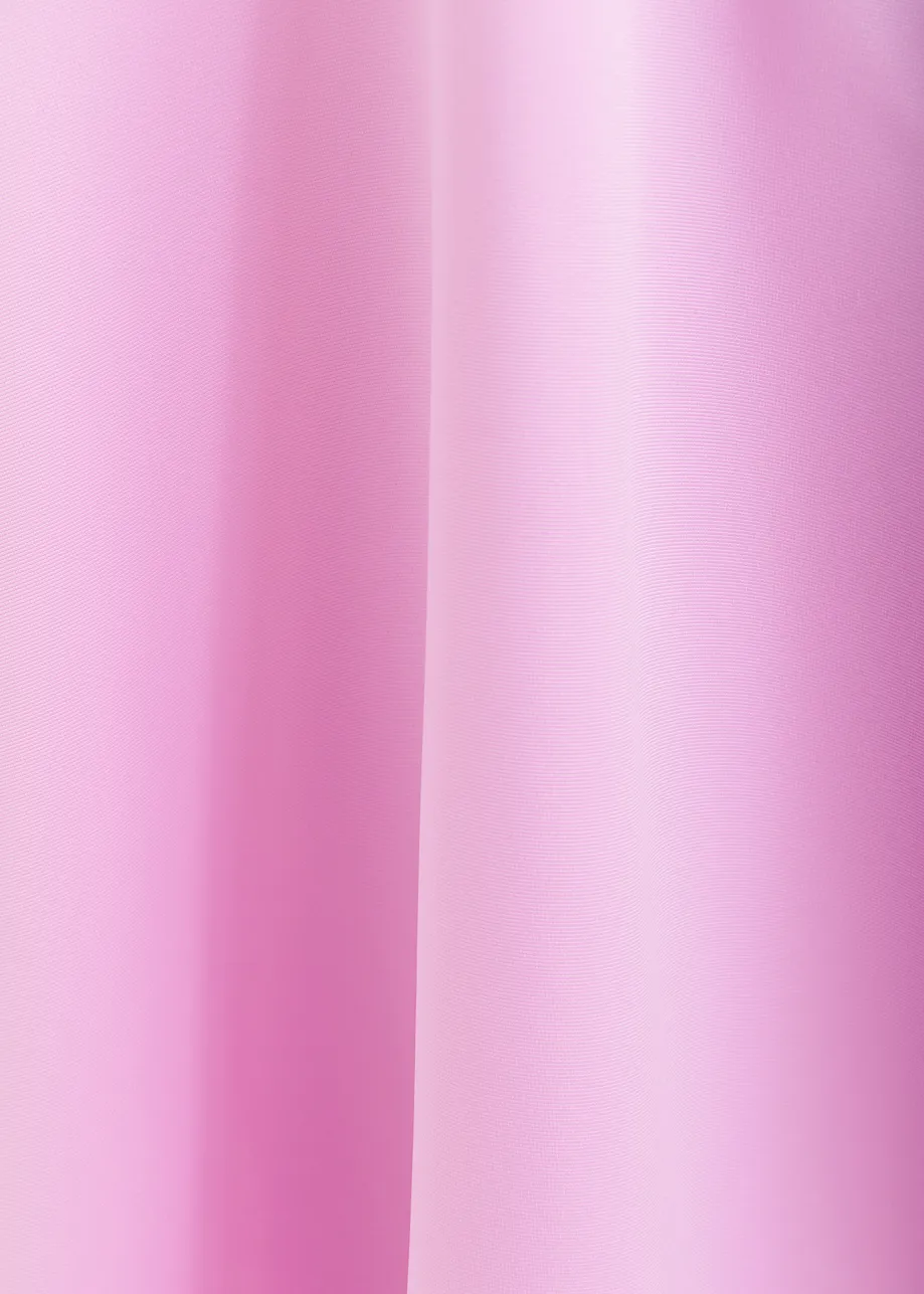 Roze A-lijn rok met bloemenprint 