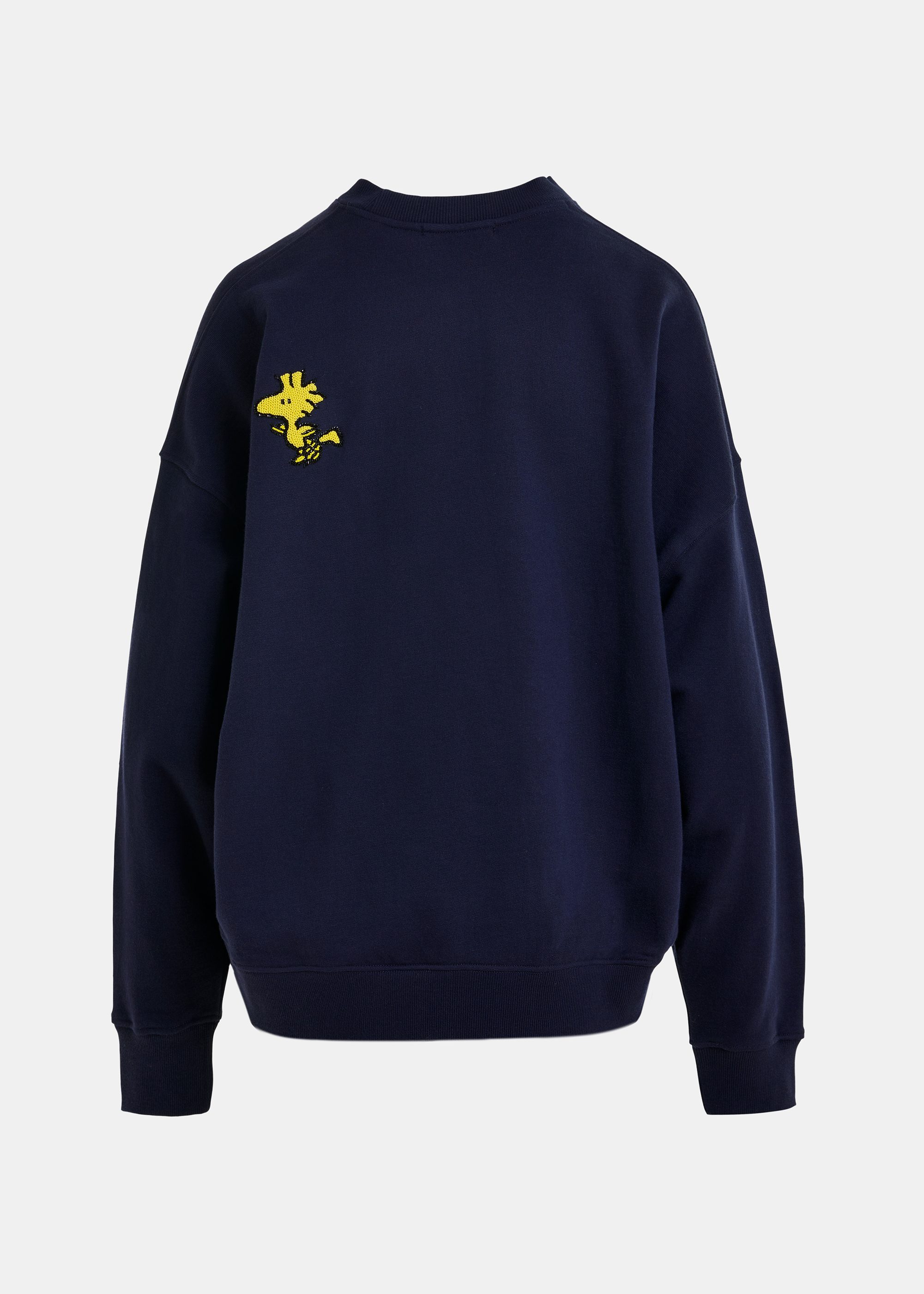 Navy cotton sweatshirt with Peanuts™ Snoopy motif | Essentiel