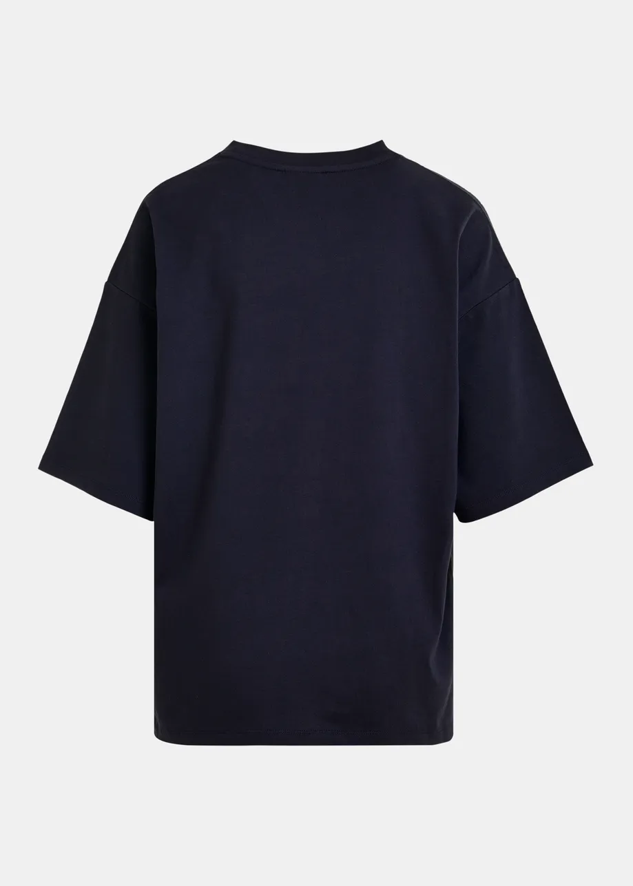 T-shirt Peanuts™ Snoopy orné de strass, bleu marine et vert